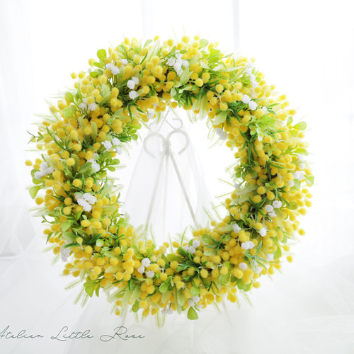 ナチュラルリースミモザリース