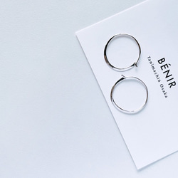 地金＊プラチナ【5×10mm 月甲フープピアス】Pt900刻印入 日本製