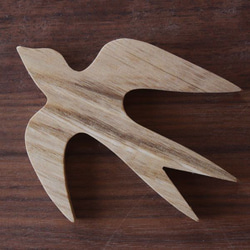 【ワケあり】つばめ オーナメント ランダム３個セット｜木製 ウォールデコ 壁面 北欧 オブジェ 鳥 ツバメ 6枚目の画像