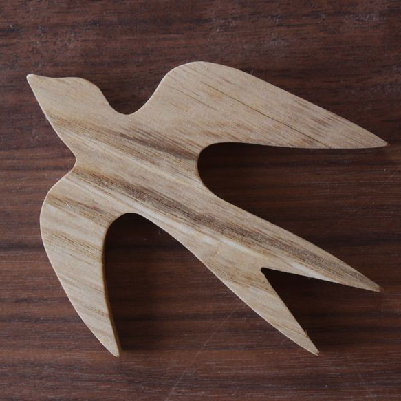 【ワケあり】つばめ オーナメント ランダム３個セット｜木製 ウォールデコ 壁面 北欧 オブジェ 鳥 ツバメ 6枚目の画像