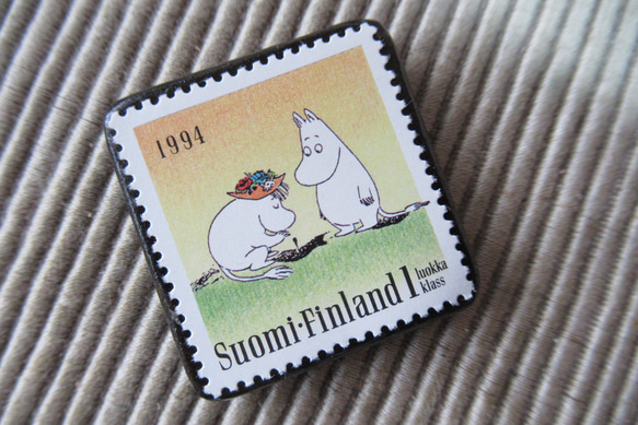 芬蘭童話郵票胸針4686 第2張的照片