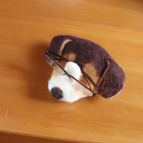 めがね置き犬【ビーグル】おやき その他インテリア雑貨 上杉こまめ