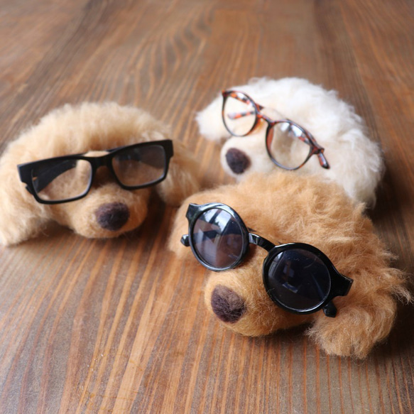 ハンドメイド 可愛いわんちゃんパネル❣️メガネケース❣️ おしゃれ