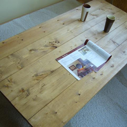 アンティーク風  ローテーブル・座卓・机　120×70㎝　【DW】 3枚目の画像