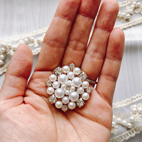 ⑵ ネックレス 指輪 ピアス ブローチ パール アクセサリー まとめ売り セット 貝パール ネックレス パール セット 真珠 イヤリング ピアス 冠婚葬祭