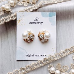 ♡ハンドメイド♡ビジューピアスイヤリング№592 ♡ハンドメイド♡ビジューピアスイヤリング№592