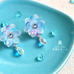 氷の花ピアス/イヤリング 1枚目の画像