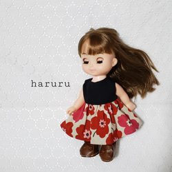 ブライス アウトフィット ヘッドドレス 紅茶染めワンピース 他3点