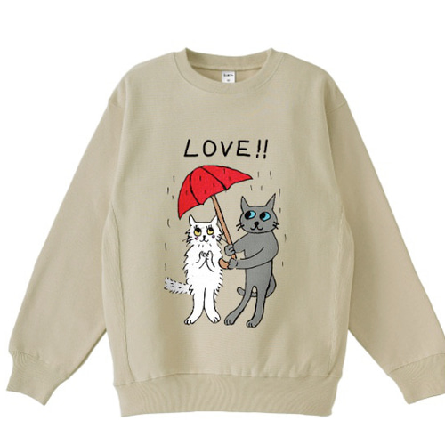 ラブキャット 猫 グレー猫 長毛 ロシアンブルー チンチラ 白猫 裏起毛