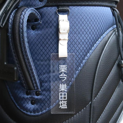 スクエアシンプルネームタグ ゴルフ ネームプレート ネームタグ 刻印