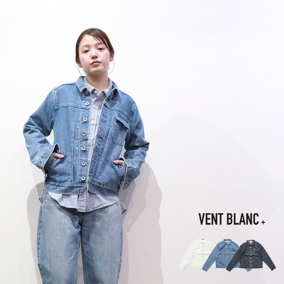 MORABITO BLANC ショート　デニム　ジャケット　Gジャン 12oz デニム Gジャン VENT BLANC+ VBJ191305 ヴァンブラン