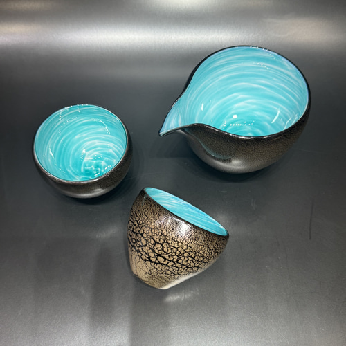 ぐい飲み二点 ① 【ぐい呑み ペア酒器セット】 隕硝 (いんしょう) ぐい吞み2点