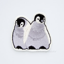 僕たちソウルメイト 皇帝ペンギンのヒナ刺繍ワッペン ワッペン