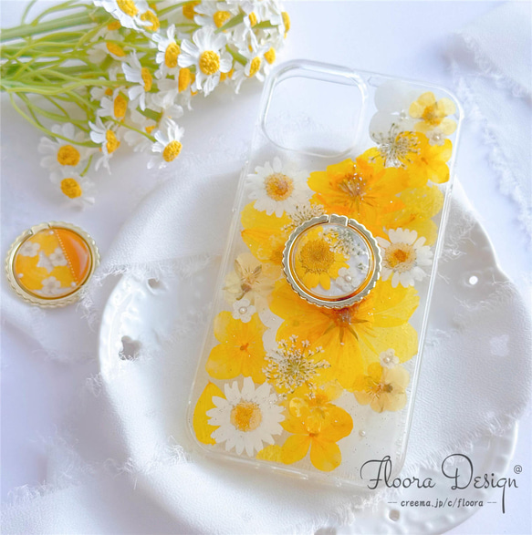 押し花 満載 スマホケース / 押し花ケース / スマホケース 押し花 満載 スマホケース / 押し花ケース / スマホケース