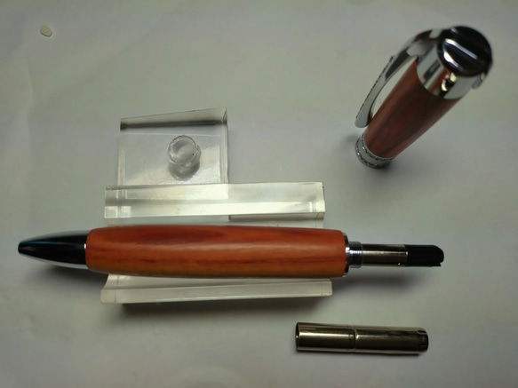 チューリップウッド　ブラジル産　希少材　プリンセスペン　パーカー芯 4枚目の画像