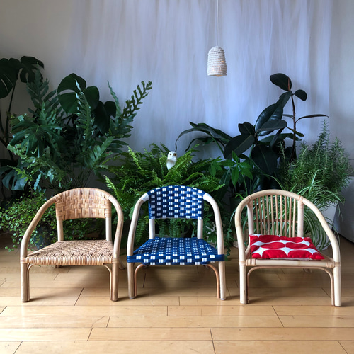 Creema限定再販 ラタン製ベビー・キッズチェアー 皮籐タイプ Momo