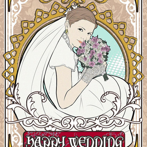 ミュシャ風◇結婚式ウェルカムボード♪ポスター（A4/A3