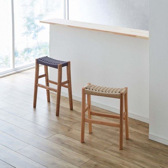 ペーパーコード　スツール ペーパーコード スツール 座編み 椅子（チェアー）・スツール