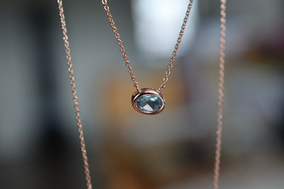 NK01 宝石質 天然 トパーズ 水色 覆輪留 ネックレス 金属 NK01 宝石質 天然 トパーズ 水色 覆輪留 ネックレス 金属