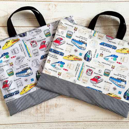posi　新幹線ドクターイエロー　レッスンバッグ　上靴入れ　2点セット 入園入学 レッスンバック＆上履き袋2点set ドクターイエロー