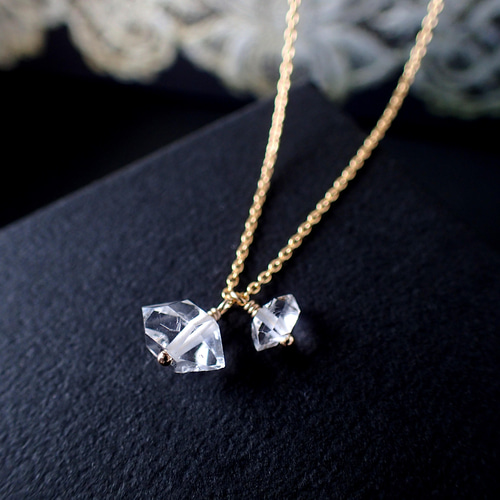 コスモ　14kgf ハーキマーダイヤモンド 『3点セット』 14kgf＊ハーキマーダイヤモンド ネックレス ネックレス