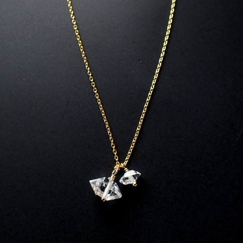 14kgf＊ハーキマーダイヤモンド ネックレス ネックレス