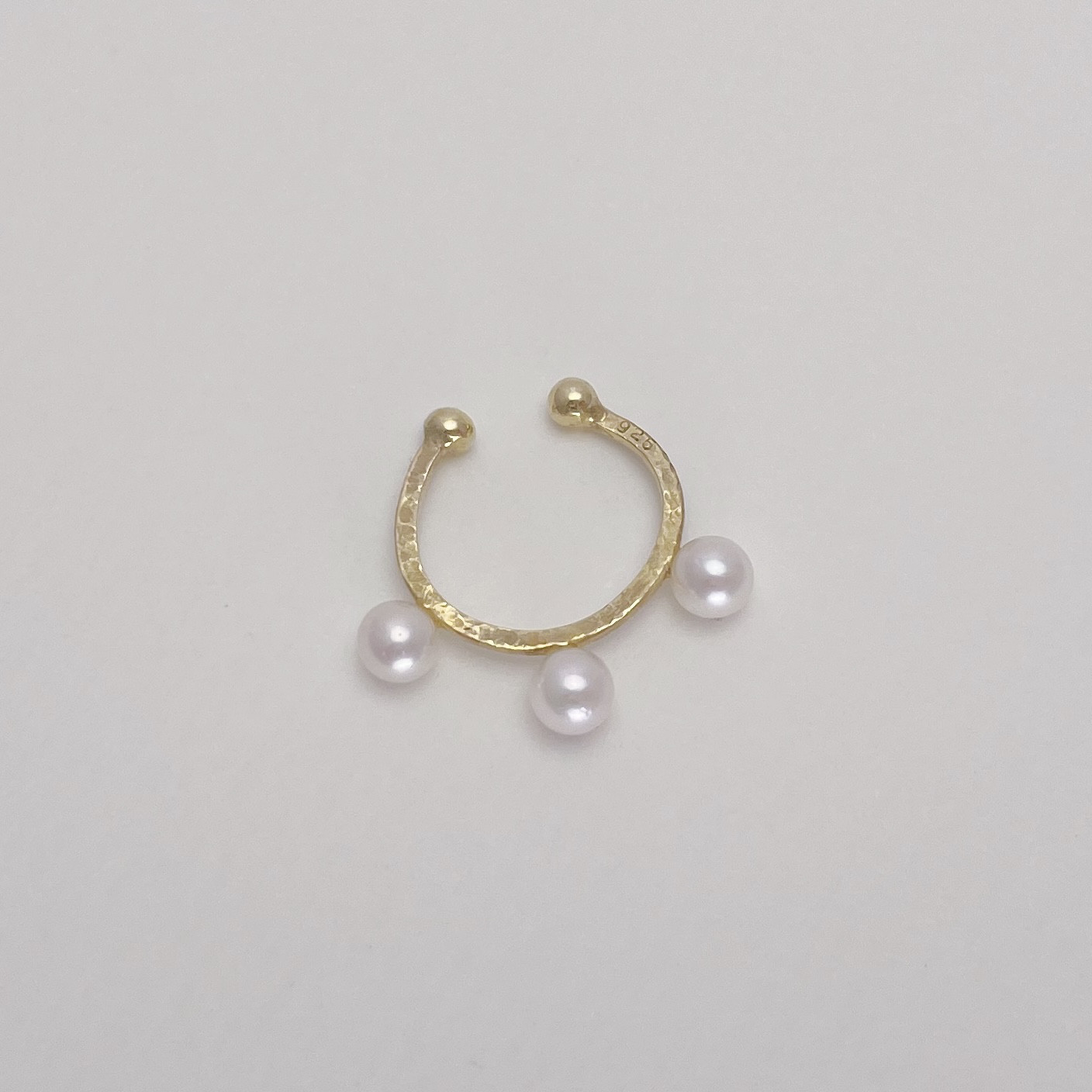 アコヤベビーパールイヤーカフ（Gold色）