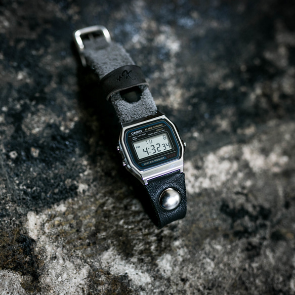 絲絨和鞣製皮革 2TONE 手錶/對錶 第18張的照片