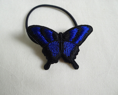 マーブル模様蝶のヘアゴム／BULL 60bcebd55bdce6c8b3b3a7232af05b