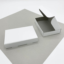 【45枚 送料込1350円]】白い箱 定形外・クリックポスト対応 ギフトボックスにも コートボール紙使用 4枚目の画像