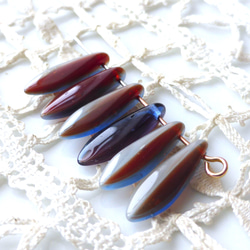 ダガー　コート　Czech Glass Beads ６個 2枚目の画像