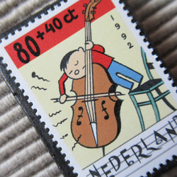 荷蘭兒童音樂郵票胸針4780 第2張的照片