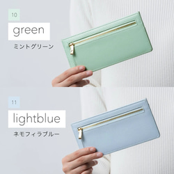 ＼大好評につき新色登場！／超薄型　コンパクト長財布　 スキミング防止機能付き ミニ財布　RFID　(wallet-11) 14枚目の画像