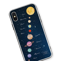 太陽系★Solar System【強化ガラス × TPUケース】iPhoneケース 3枚目の画像