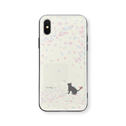 桜 drops【強化ガラス × TPUケース】iPhoneケース 1枚目の画像