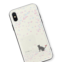 桜 drops【強化ガラス × TPUケース】iPhoneケース 3枚目の画像