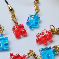 キーホルダー ペア ジグソーパズル 携帯ストラップ Raven Rose 通販