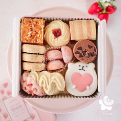 いちごのクッキー缶（大） クッキー sweets atelier bloom 通販
