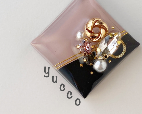 【719】ハンドメイド　レジン　ヘアゴム　ポニーフック 719】ハンドメイドレジンヘアゴムポニーフック