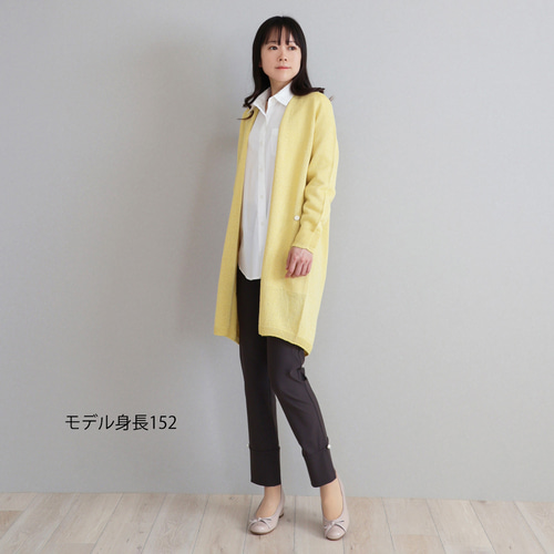 sinoonイエローカーディガン 長袖