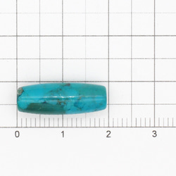 ターコイズビーズ チューブ 19×7mm　穴径2.0mm 1ヶ 750TN18 2枚目の画像