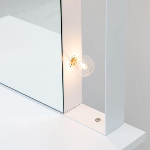 サロンセット面 美容室 スタジオ女優ミラードレッサー（ホワイト