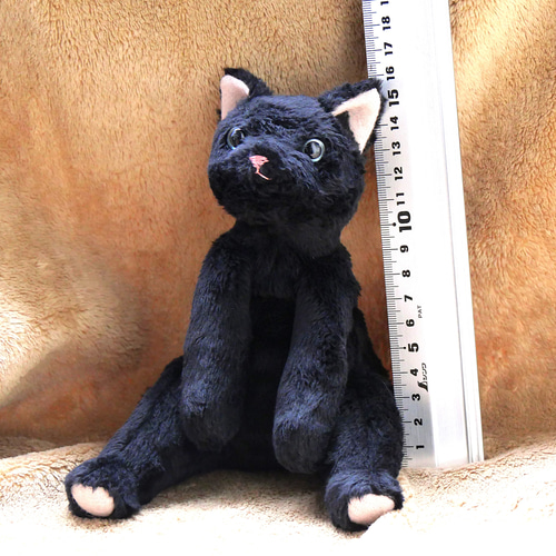 青目の黒猫(2ヶ月以内で発送) ぬいぐるみ Stepping-Dogs 通販