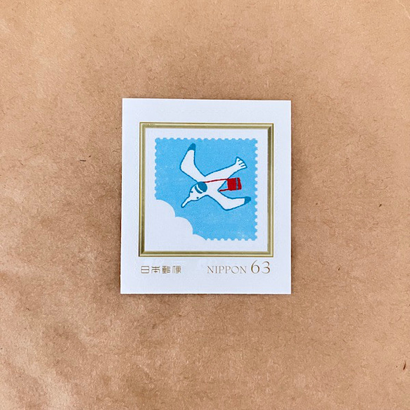 カモメ63円フレーム切手4枚 2枚目の画像
