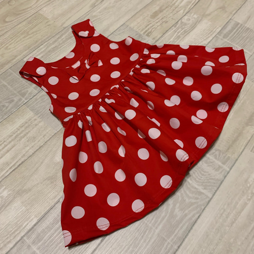 203 ジャンパースカート☆赤水玉 子供服 machi876 通販 6937824