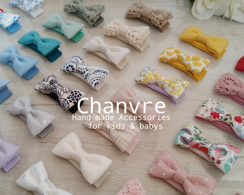 ベビー&キッズ 春夏爽やかヘアクリップ 3個セット ベビー服 Chanvre