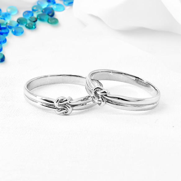 Okinawa Jewelry～むすび指輪“ククユン”むすぶ ペア【SILVER925】 指輪