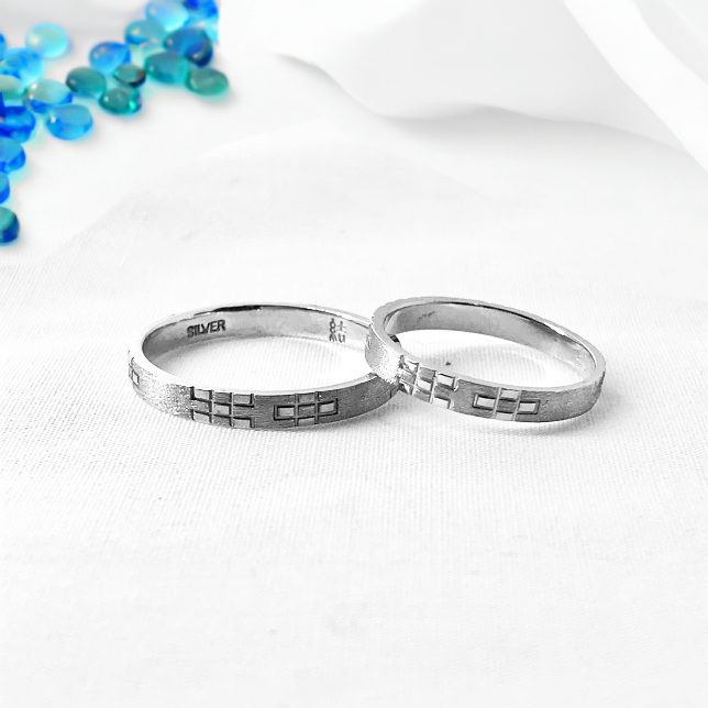 ～Okinawa Jewelry～ ミンサー指輪“ウンスー”運命 ペア【SILVER925】