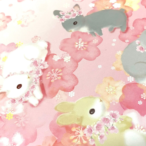 うさぎのノート（桜） ノート Yumiko Kobayashi 通販 6941752｜Creema