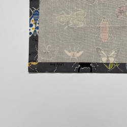 昆虫柄☆こどもエプロン100〜110サイズ、三角巾、巾着の3点セット 5枚目の画像